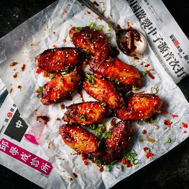 Pieczone skrzydełka z kurczaka z sosem Teriyaki Pieczone skrzydełka z kurczaka z sosem Teriyaki